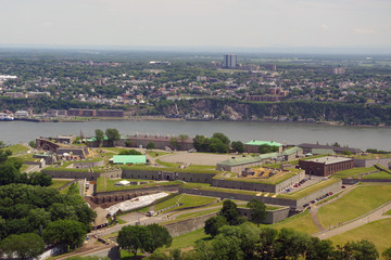Fototapeta premium Vue de la citadelle de Québec