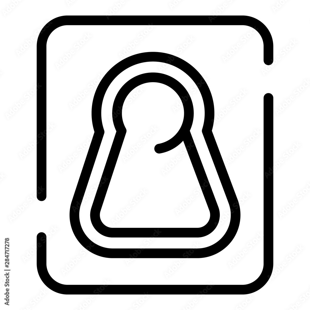 Poster door knob icon. outline door knob vector icon for web design isolated on white background