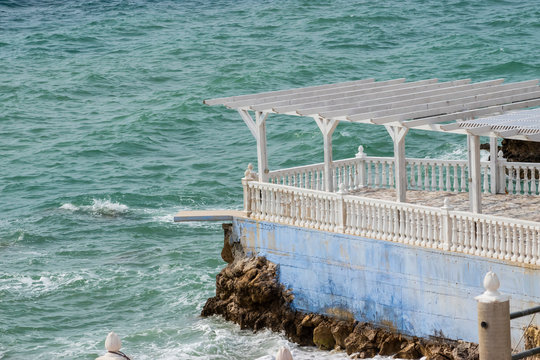 Panorama Viewing platform in Vlora coastline, Albania