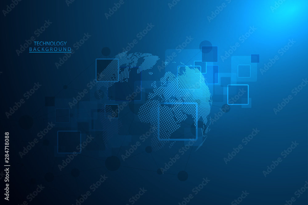 Canvas Prints abstract technology background hi-tech communication concept futuristic digital innovation backgroun