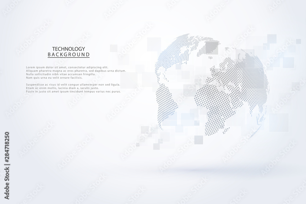 Canvas Prints abstract technology background hi-tech communication concept futuristic digital innovation backgroun