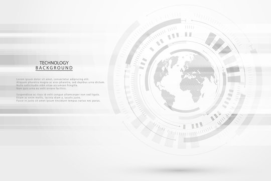 Abstract technology background Hi-tech communication concept futuristic digital innovation background for global web, connection, science. Vector illustration