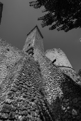 Pacentro, L'Aquila, Abruzzo.  Caldora Castle.  The castle Caldora or castle Cantelmo is an ancient...