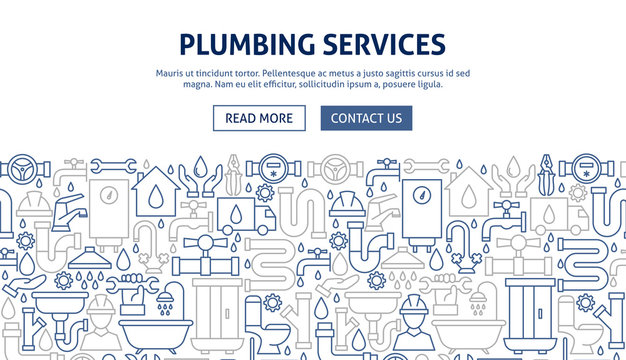 Plumbing Services Banner Design