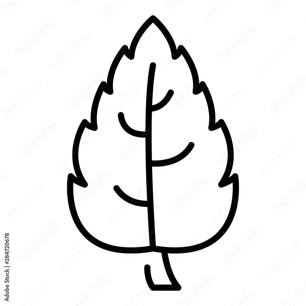 Poster lonely leaf icon. outline lonely leaf vector icon for web design isolated on white background