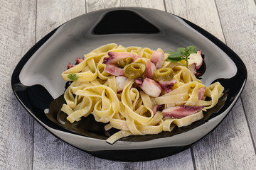 Pasta with octopus