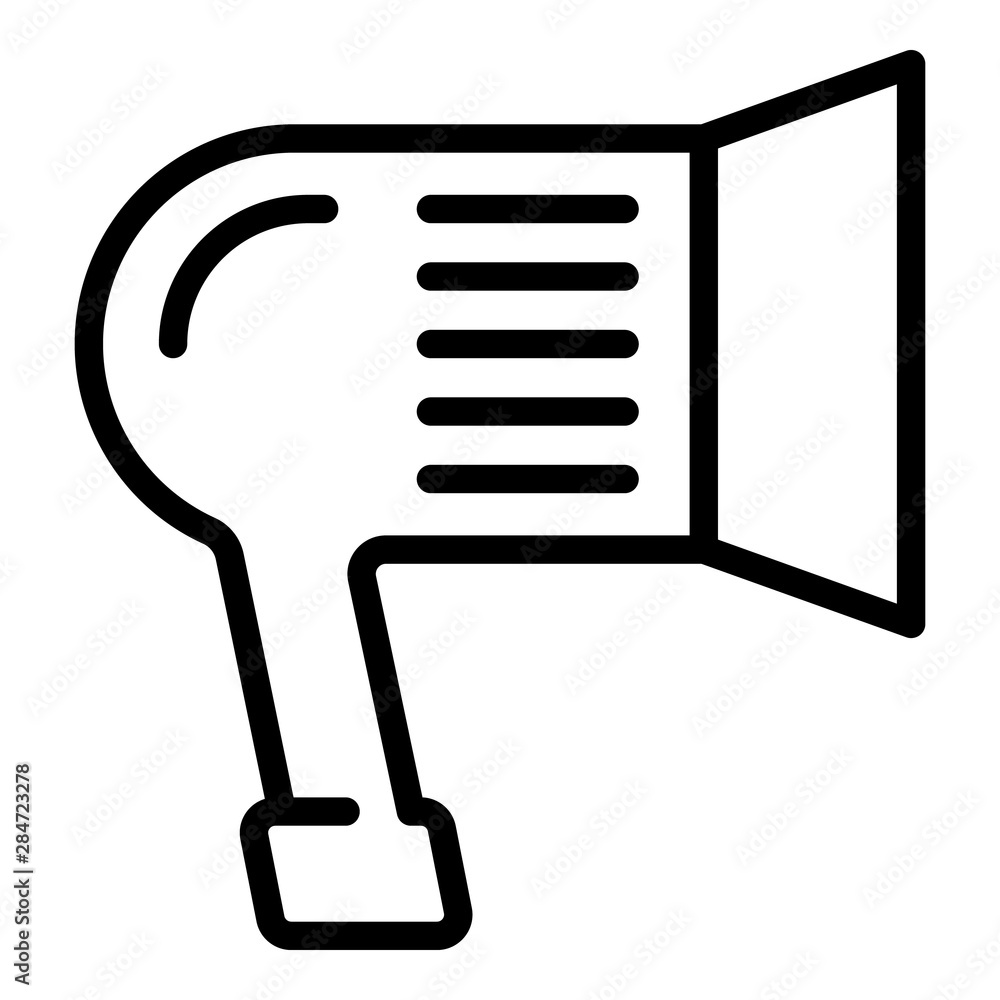 Aufkleber megaphone icon. outline megaphone vector icon for web design isolated on white background