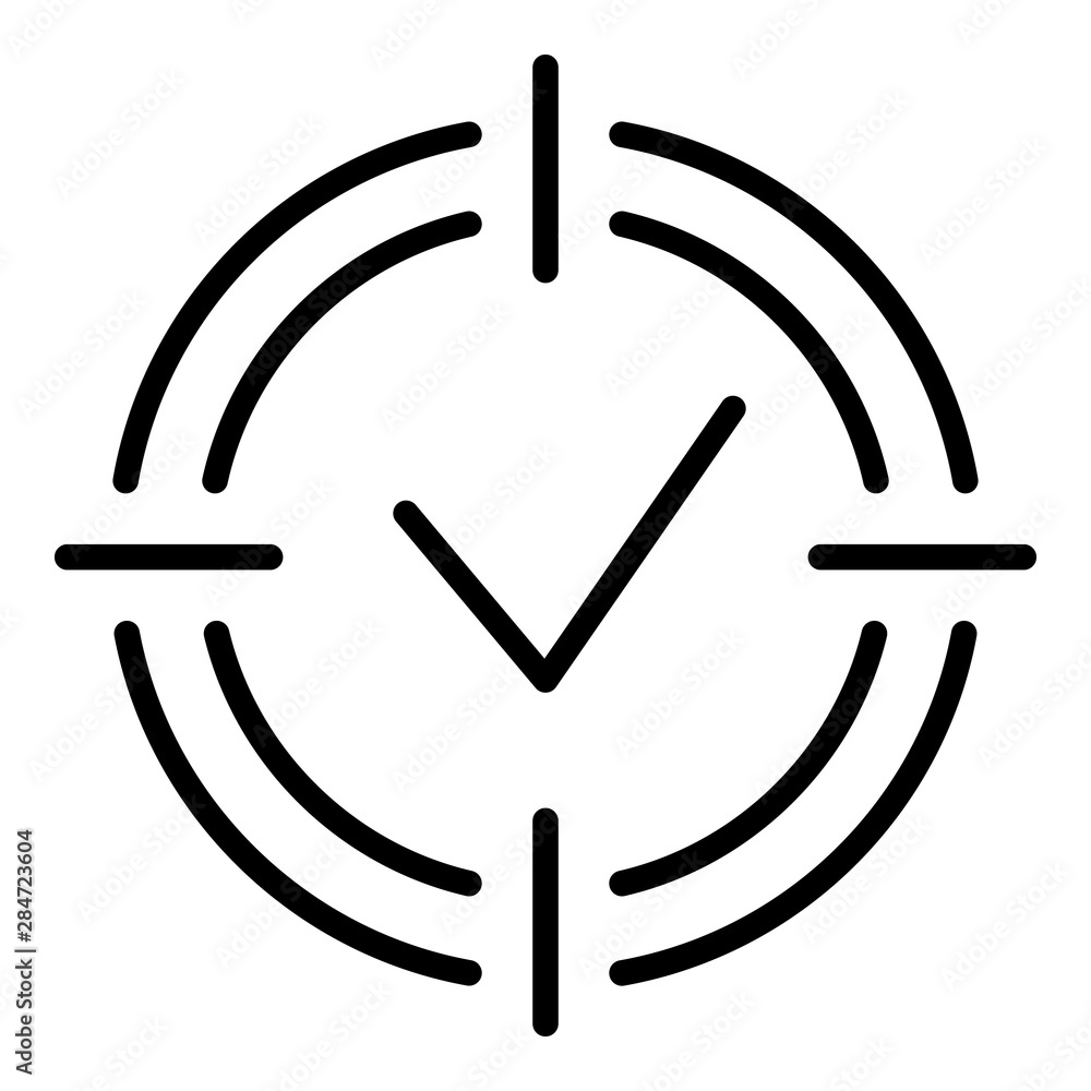 Poster goal achieved icon. outline goal achieved vector icon for web design isolated on white background