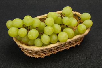 Sweet ripe Green grape branch