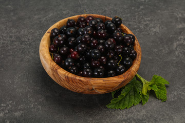 Fresh ripe sweet black currant