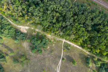 country road, view from above