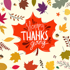 Happy Thanksgiving Day greeting card