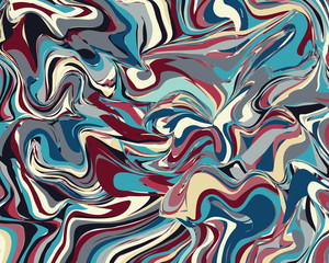 Seamless abstract marble pattern. Hand drawn vector background. Trendy textile, fabric, wrapping