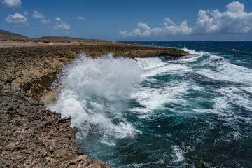   Shete Boka National park Views around Curacao a small Caribbean island