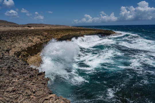   Shete Boka National park Views around Curacao a small Caribbean island