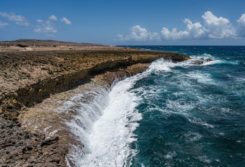   Shete Boka National park Views around Curacao a small Caribbean island