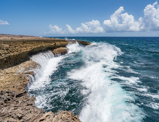   Shete Boka National park Views around Curacao a small Caribbean island