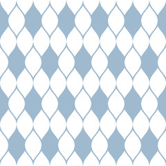 Vector mesh seamless pattern. Delicate abstract light blue and white texture