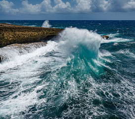   Shete Boka National park Views around Curacao a small Caribbean island