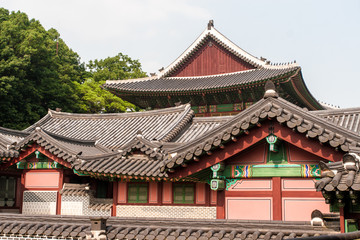 Houses of the Changdeokgung royal palace complex, Seoul, South Korea