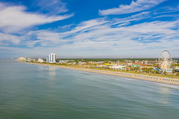 Fototapeta premium Blue skies over Myrtle Beach SC
