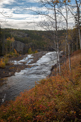 The Cameron River in the Northwest Territories Canada in the fall