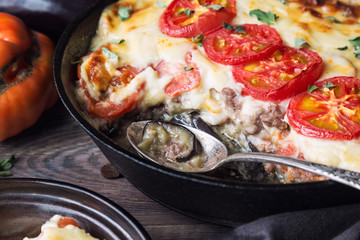 Fresh homemade moussaka