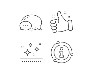 Clean skin line icon. Chat bubble, info sign elements. Cream care sign. Cosmetic lotion symbol. Linear clean skin outline icon. Information bubble. Vector