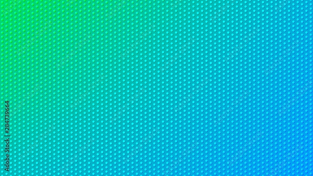 Aufkleber blurred background. circle dots pattern. abstract green and blue gradient design. round spot texture