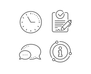 Rfp line icon. Chat bubble, info sign elements. Request for proposal sign. Report document symbol. Linear rfp outline icon. Information bubble. Vector