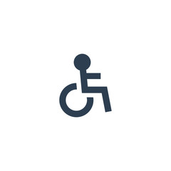 sign place for disabled. vector symbol
