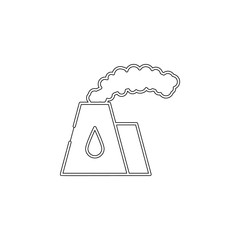 Hydro energy icon. Element of sustainable energy for mobile concept and web apps icon. Outline, thin line icon for website design and development, app development