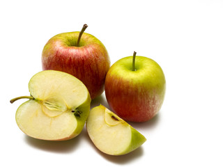 Apples isolated on white background