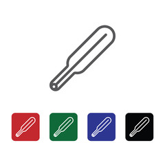 Medical, thermometer vector icon. Element of medicine for mobile concept and web apps illustration. Thin line icon for website design and development. Vector icon