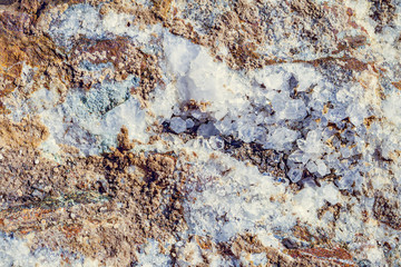 Natural stone texture closeup. Selective focus.