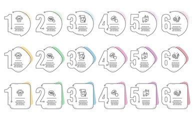 Engineering, Journey path and Manual doc line icons set. Infographic timeline. Augmented reality, Quick tips and Graph chart signs. Construction, Project process, Project info. Vector