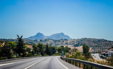 Naklejka premium Carretera a las Cordilleras Béticas - España - Andalucía