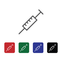 Dope, injection, medical vector icon. Element of medicine for mobile concept and web apps illustration. Thin line icon for website design and development. Vector icon