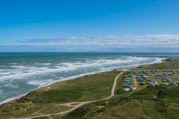 coast in Hirtshals in denmark. July 2019