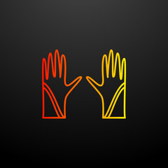 gloves nolan icon. Elements of woman accessories set. Simple icon for websites, web design, mobile app, info graphics