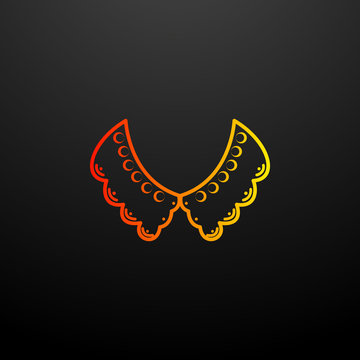 collar nolan icon. Elements of woman accessories set. Simple icon for websites, web design, mobile app, info graphics