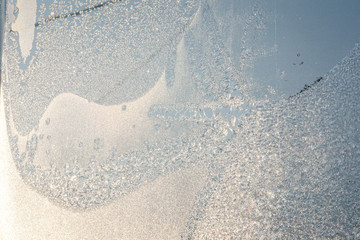 The texture is frosty pattern on glass