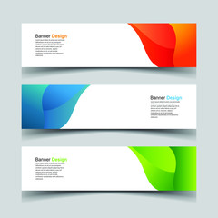 Fototapeta premium Vector Abstract design banner web template
