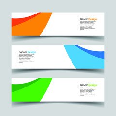 Fototapeta premium Vector Abstract design banner web template