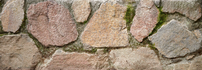 Brown stones wall texture