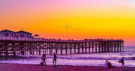 Crystal Pier in Pacific Beach, San Diego © McClean Photography