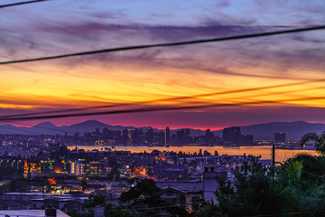 Fototapeta premium Sunrise in Point Loma, California