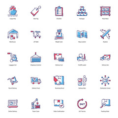 Logistic Delivery Icons Pack