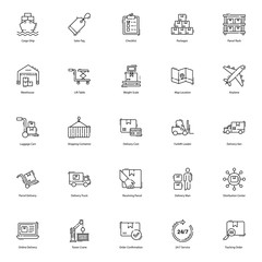 Logistic Delivery Icons Pack