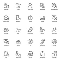 Shipping And Delivery Icons Pack